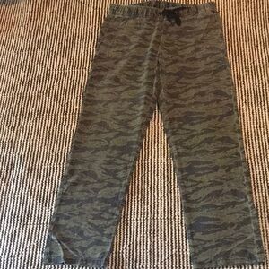 RVCA Green Camouflage Straight Pants